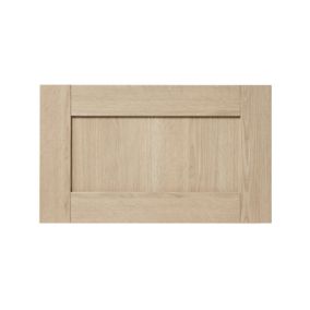 GoodHome Alpinia Oak effect shaker Drawer front, bridging door & bi fold door, (W)600mm
