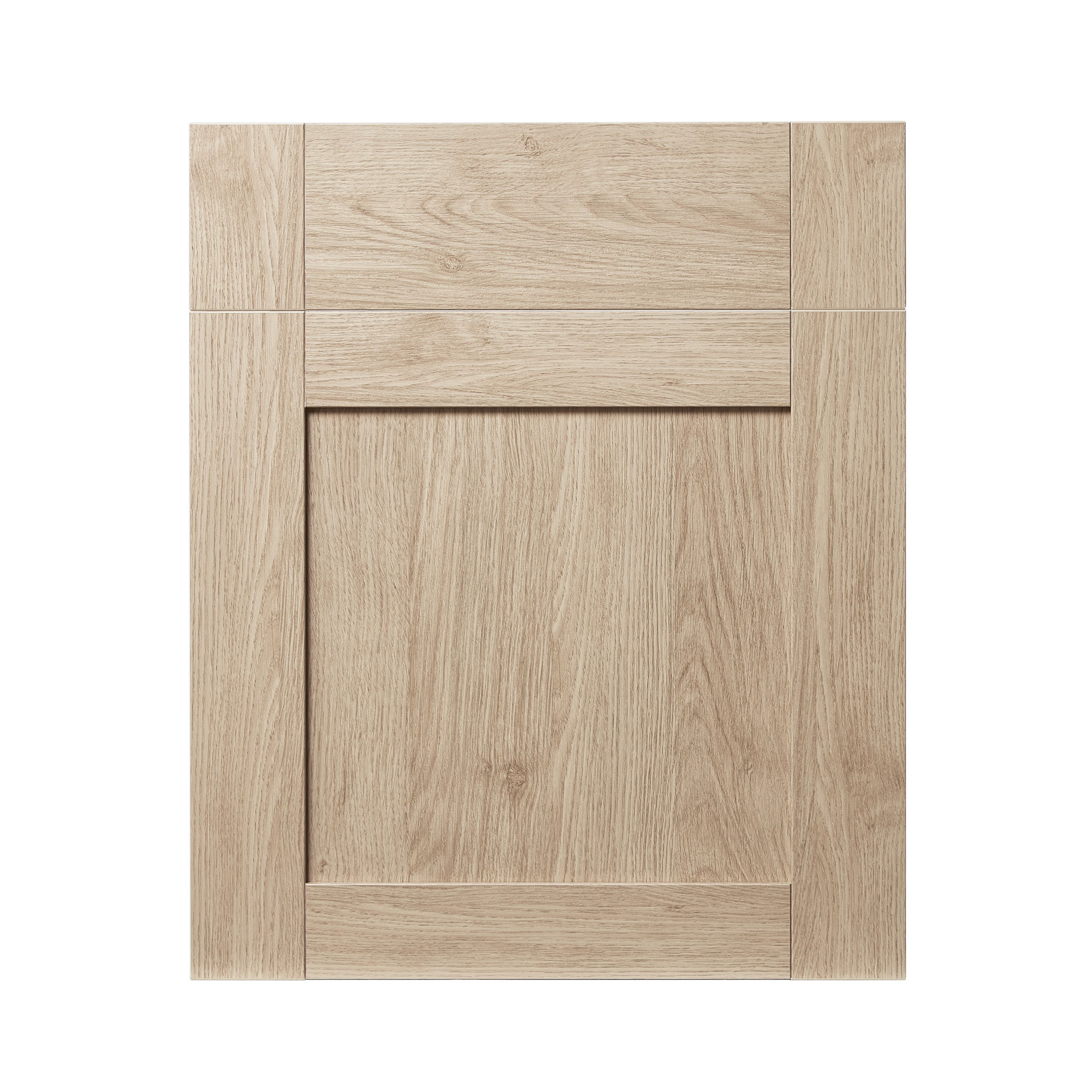GoodHome Alpinia Oak effect shaker Drawerline door, (W)600mm (H