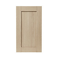 GoodHome Alpinia Oak effect shaker Highline Cabinet door (W)400mm (T)18mm