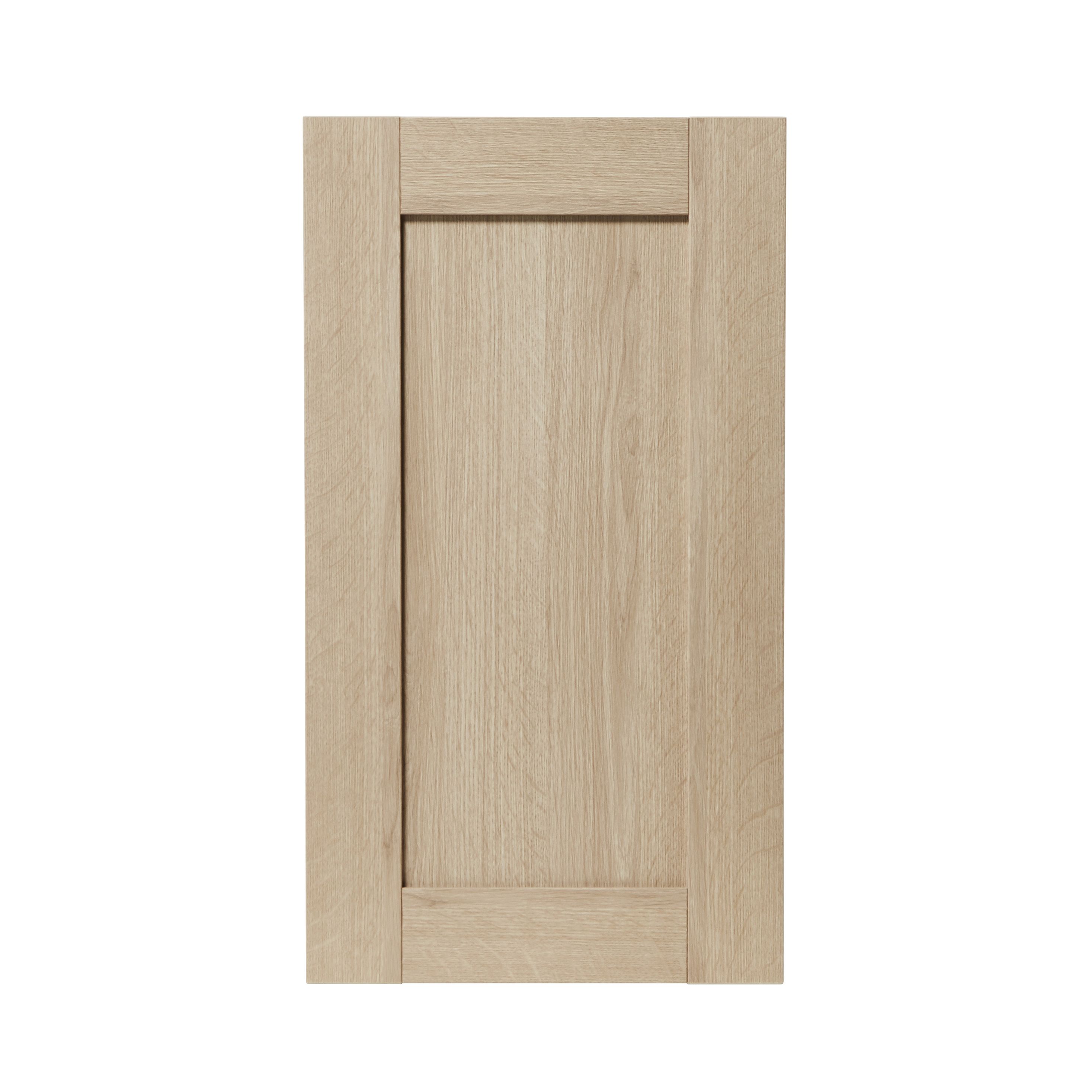 GoodHome Alpinia Oak effect shaker Highline Cabinet door (W)450mm (H)715mm (T)18mm