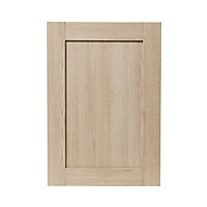 GoodHome Alpinia Oak effect shaker Highline Cabinet door (W)500mm (T)18mm