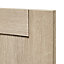 GoodHome Alpinia Oak effect shaker Highline Cabinet door (W)600mm (H)715mm (T)18mm