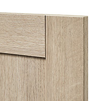 GoodHome Alpinia Oak effect shaker Highline Cabinet door (W)600mm (T)18mm