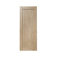 GoodHome Alpinia Oak effect shaker Larder/Fridge Cabinet door (W)500mm (T)18mm