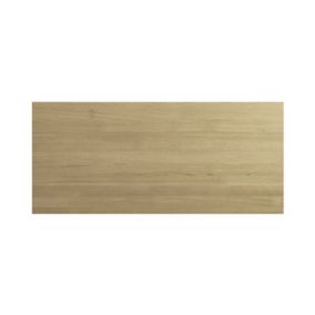 GoodHome Alpinia Oak effect shaker Standard Breakfast bar back panel (H)890mm (W)2000mm
