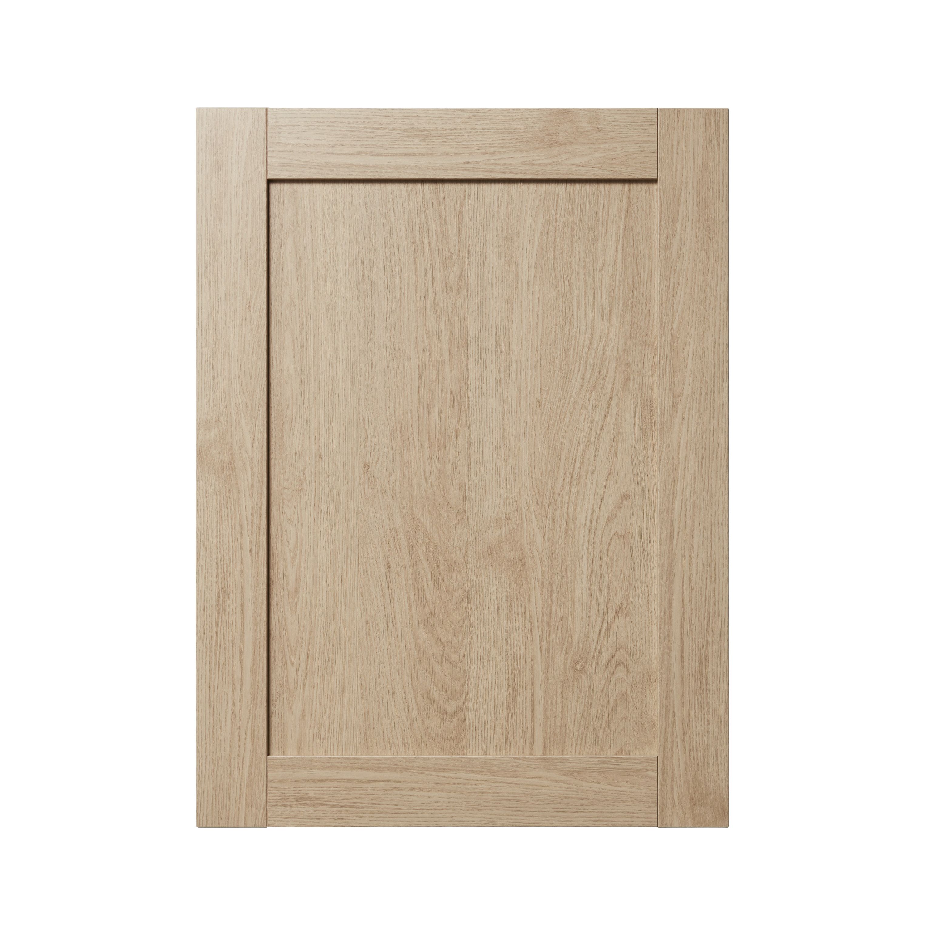 GoodHome Alpinia Oak effect shaker Tall appliance Cabinet door (W)600mm (H)806mm (T)18mm