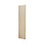 GoodHome Alpinia Oak effect shaker Tall Appliance & larder Clad on end panel (H)2400mm (W)610mm