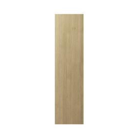 GoodHome Alpinia Oak effect shaker Tall Appliance & larder End panel (H)2190mm (W)570mm, Pair
