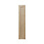 GoodHome Alpinia Oak effect shaker Tall larder Cabinet door (W)300mm (T)18mm