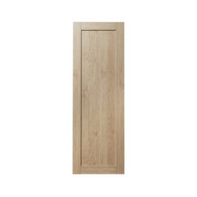 GoodHome Alpinia Oak effect shaker Tall larder Cabinet door (W)500mm (H)1467mm (T)18mm