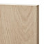 GoodHome Alpinia Oak effect shaker Tall wall Cabinet door (W)150mm (T)18mm