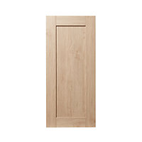 GoodHome Alpinia Oak effect shaker Tall wall Cabinet door (W)400mm (H)895mm (T)18mm