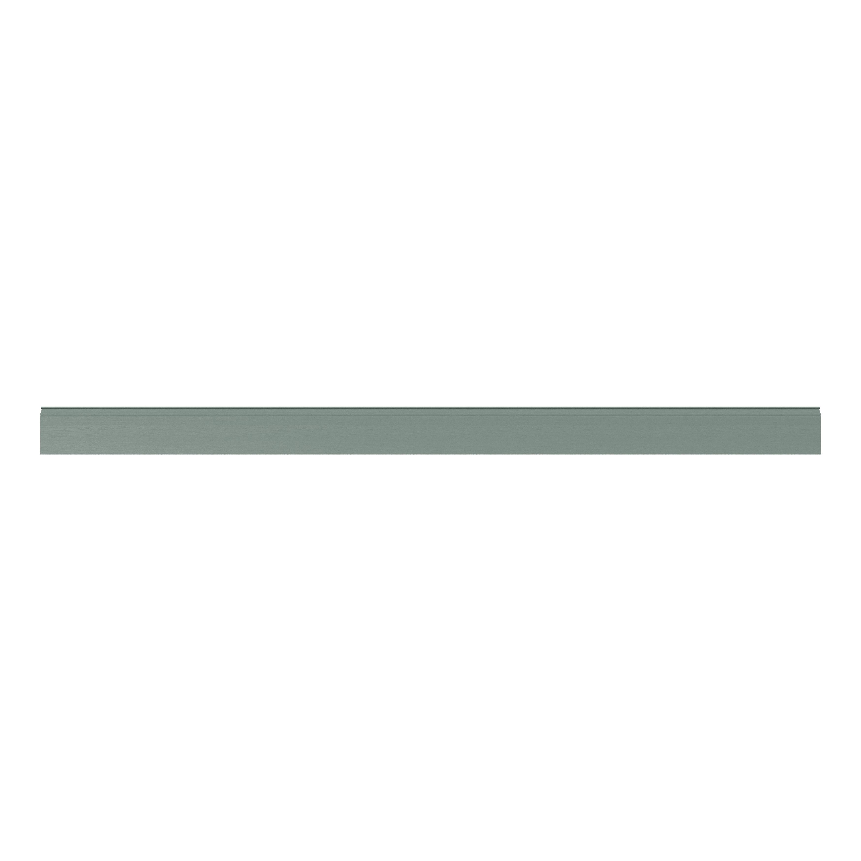 GoodHome Alpinia Reed Green Wood effect Square edge Stepped Plinth, (L ...