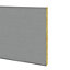 GoodHome Alpinia Slate grey Wood effect Square edge Plinth