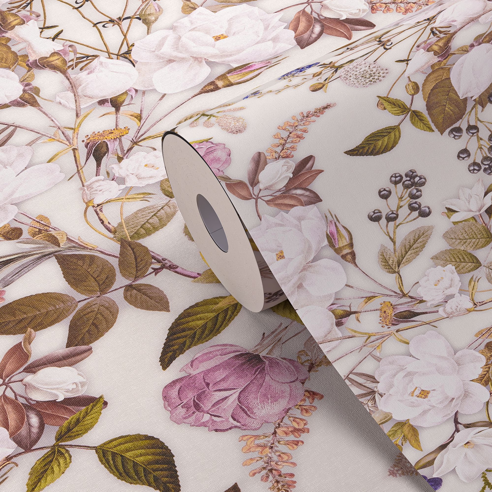 GoodHome Altamura Multicolour Floral Patterned Embossed Wallpaper