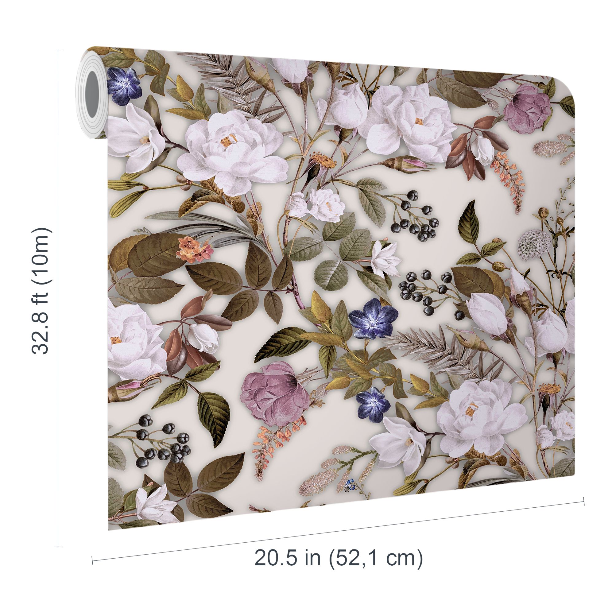 GoodHome Altamura Multicolour Floral Patterned Embossed Wallpaper