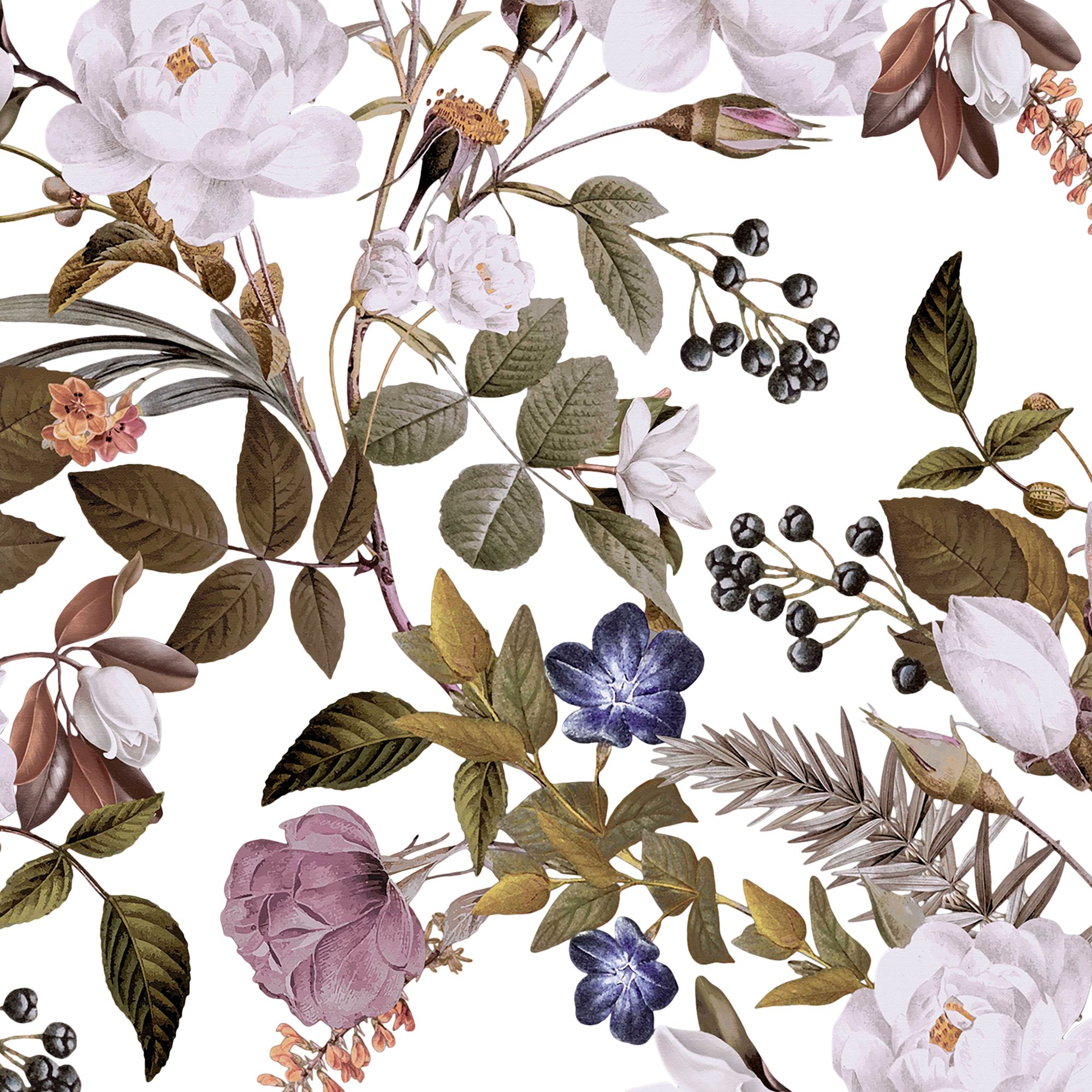 GoodHome Altamura Multicolour Floral Patterned Embossed Wallpaper