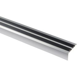 GoodHome Aluminium Step protector, (L)900mm (W)40mm