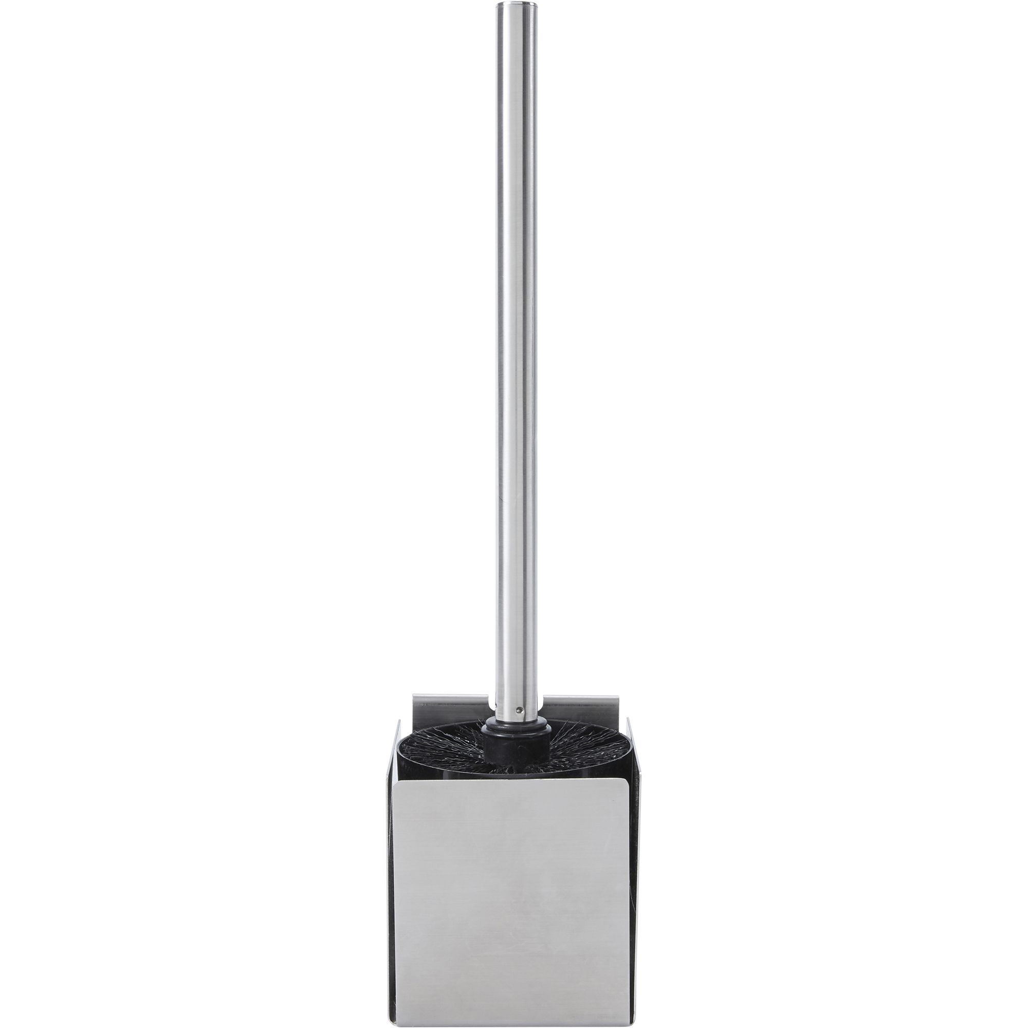 GoodHome Amantea ABS plastic, polypropylene (PP) & stainless steel Silver effect Toilet brush & holder