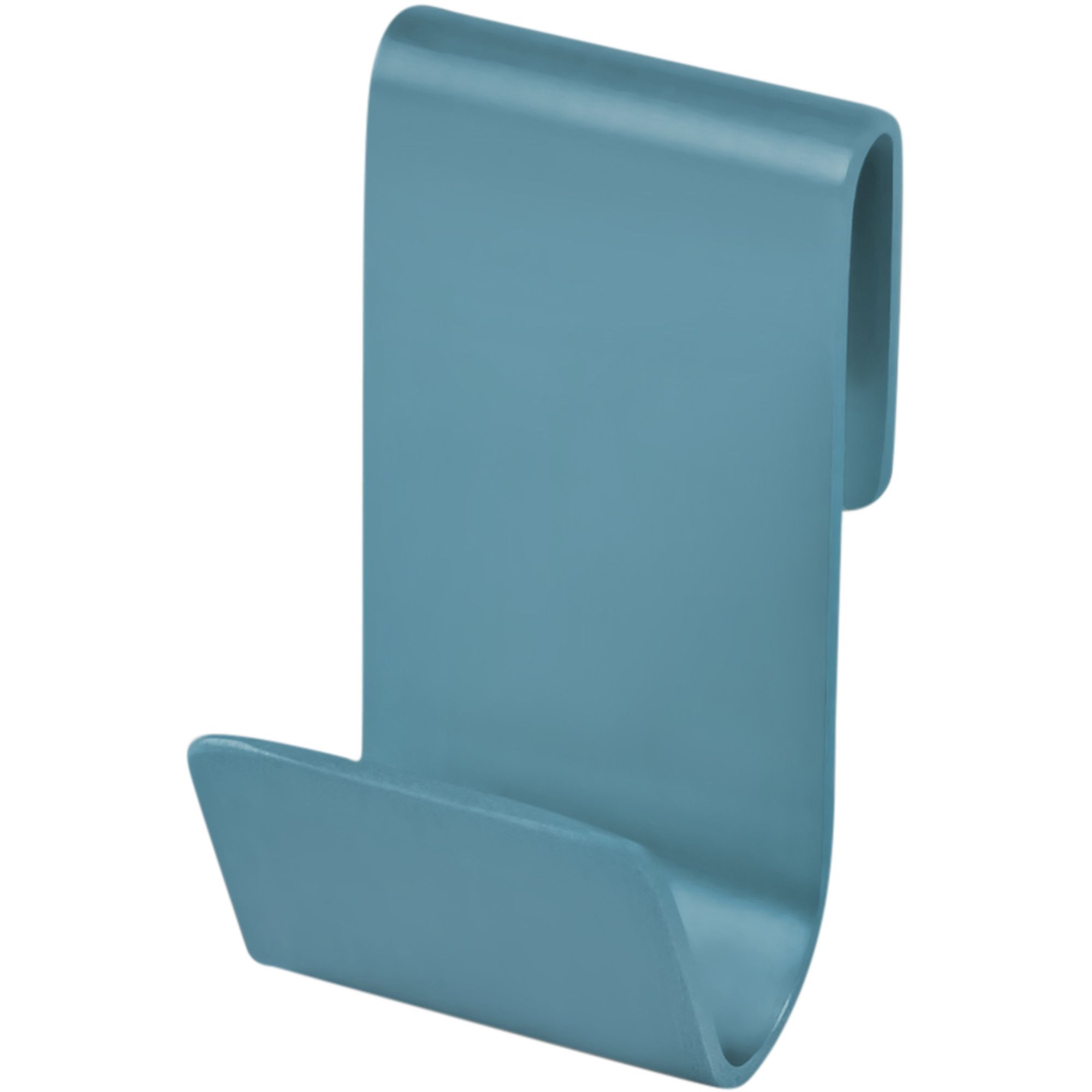 GoodHome Amantea Blue Stainless steel Single Hook (H)35mm (W)20mm, Pack of 2