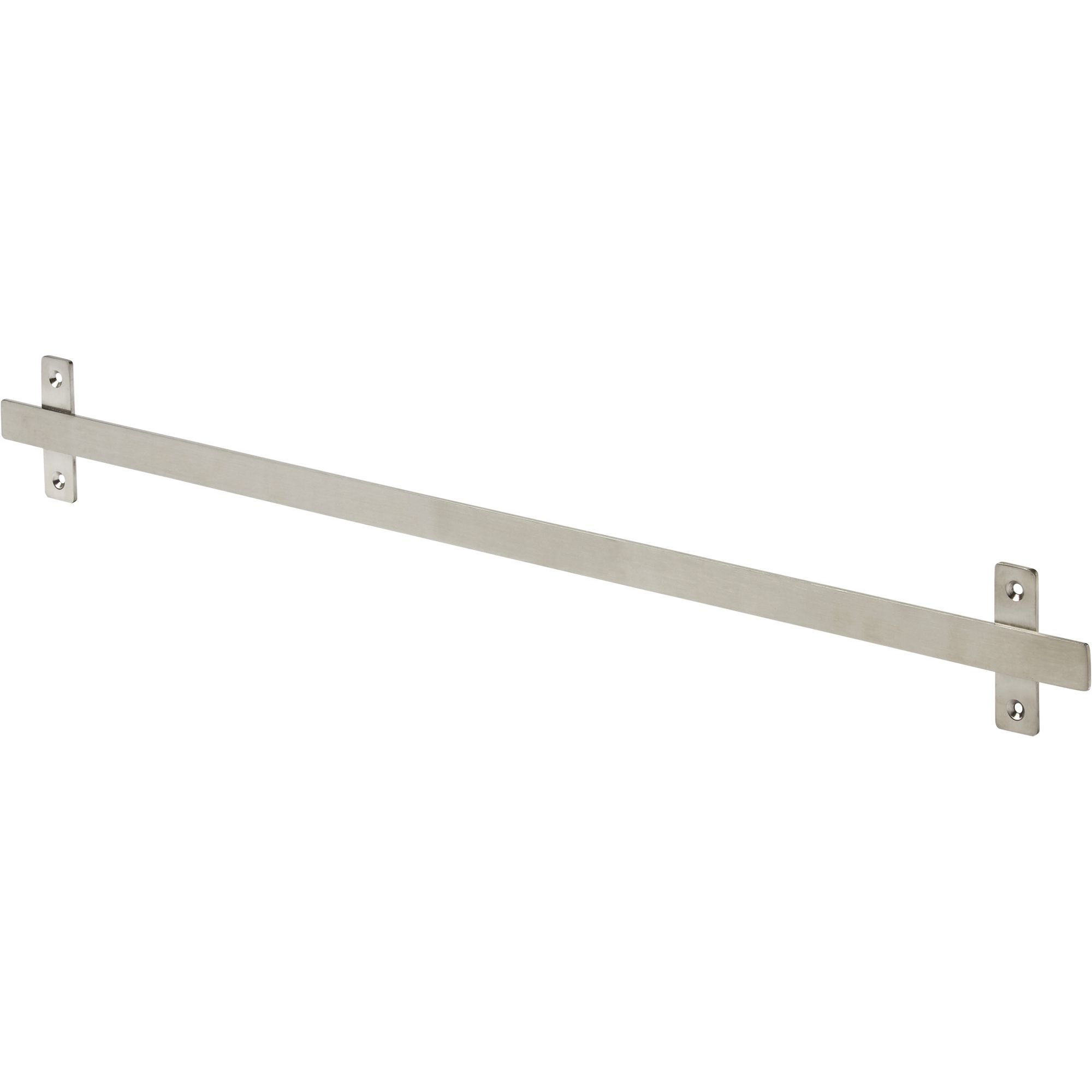 GoodHome Amantea Brushed Silver effect Stainless steel Wall-mounted Towel hook (W)60cm
