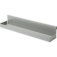 GoodHome Amantea Grey Wall-mounted Bathroom Shelf (D)7.9cm (H)6.7cm (L)40cm