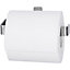 GoodHome Amantea Silver effect Wall-mounted Toilet roll holder (H)70mm (W)140mm