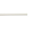 GoodHome Anafi Matt White Curtain pole, (L)1.5m (Dia)19mm
