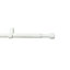GoodHome Anafi Matt White Extendable Cap Single curtain pole set Set, (L)1200mm-2100mm (Dia)19mm