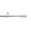 GoodHome Anafi Matt White Extendable Cone Single curtain pole set Set, (L)2000mm-3300mm (Dia)19mm