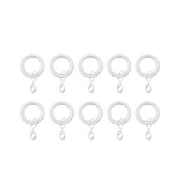 GoodHome Anafi White Curtain ring (Dia)19mm, Pack of 10