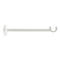 GoodHome Anafi White Metal Long Curtain pole bracket (Dia)19mm