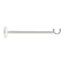 GoodHome Anafi White Metal Long Curtain pole bracket (Dia)19mm