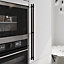 GoodHome Anardana Matt Black Kitchen cabinets Handle (L)70.5cm