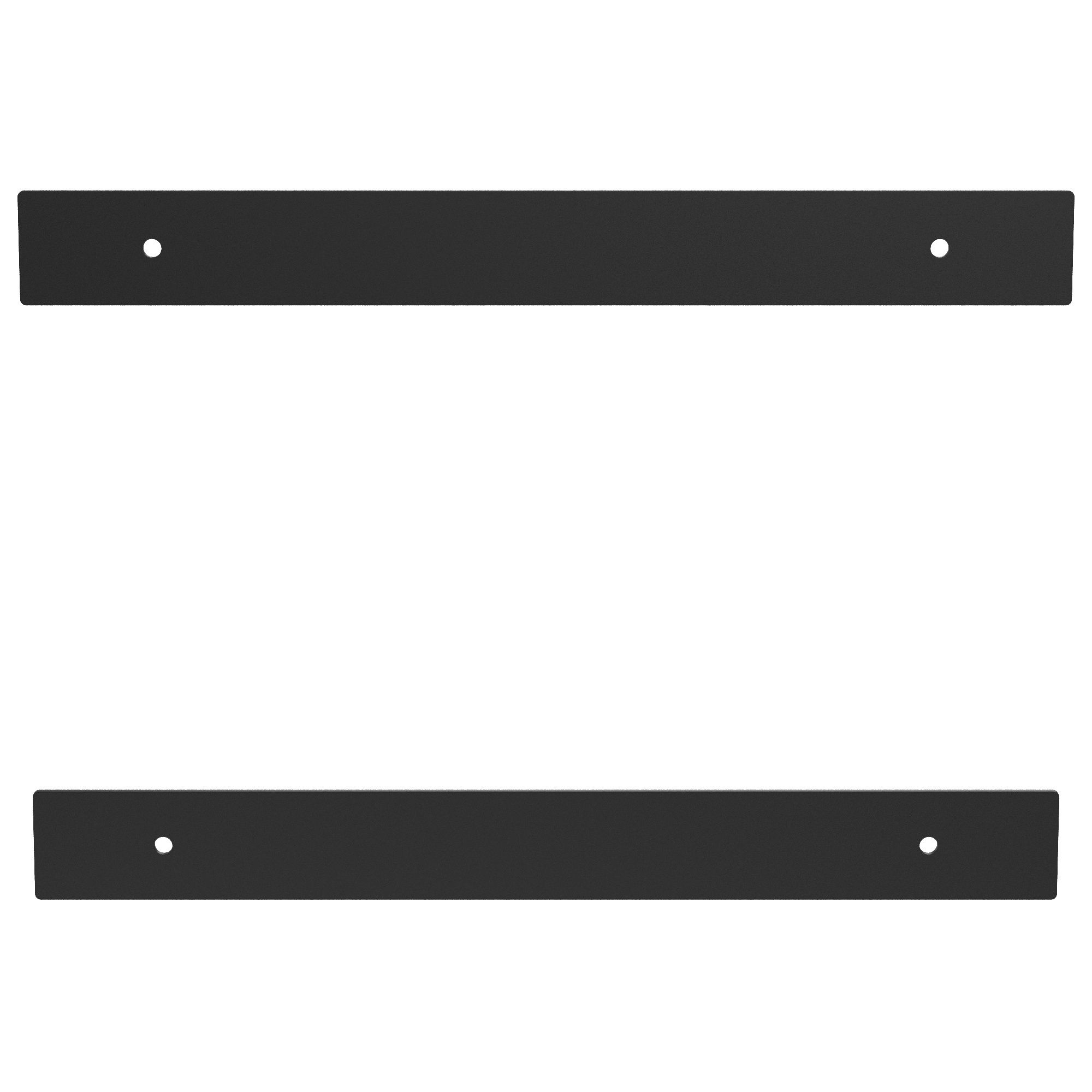 GoodHome Anardana Matt Black Kitchen cabinets Straight Pull Handle (L)25.7cm (D)2mm