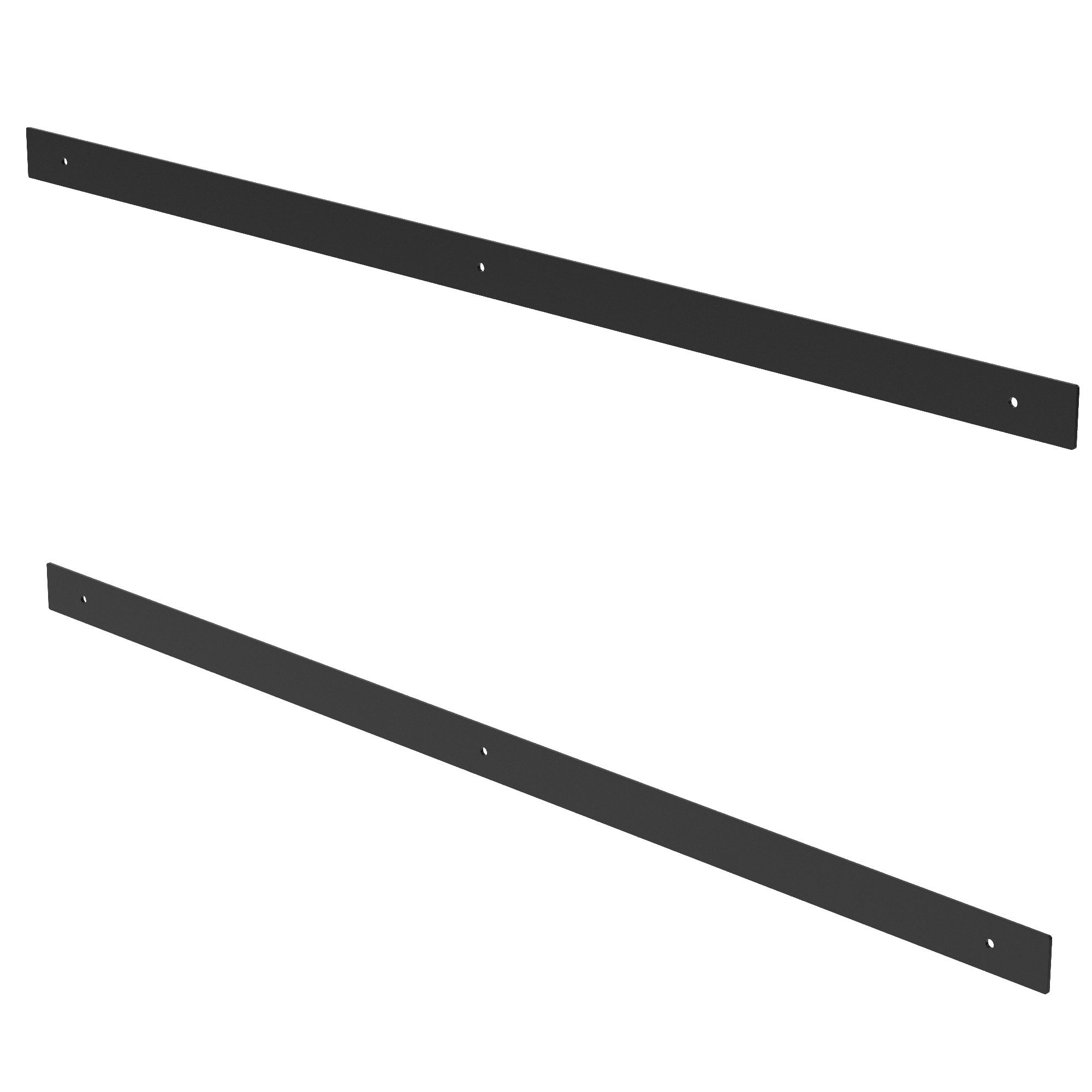 GoodHome Anardana Matt Black Kitchen cabinets Straight Pull Handle (L)70.5cm (D)2mm