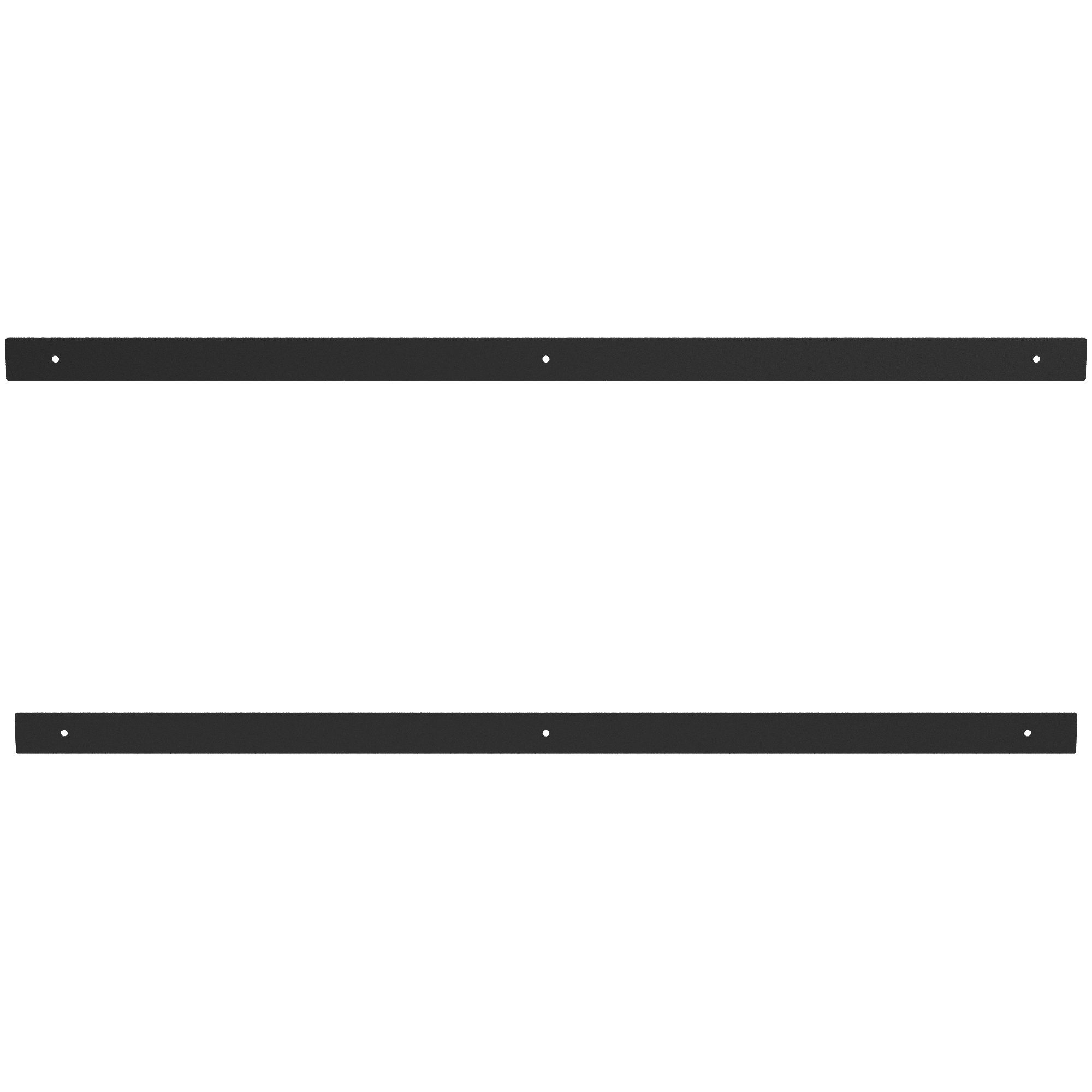 GoodHome Anardana Matt Black Kitchen cabinets Straight Pull Handle (L)70.5cm (D)2mm