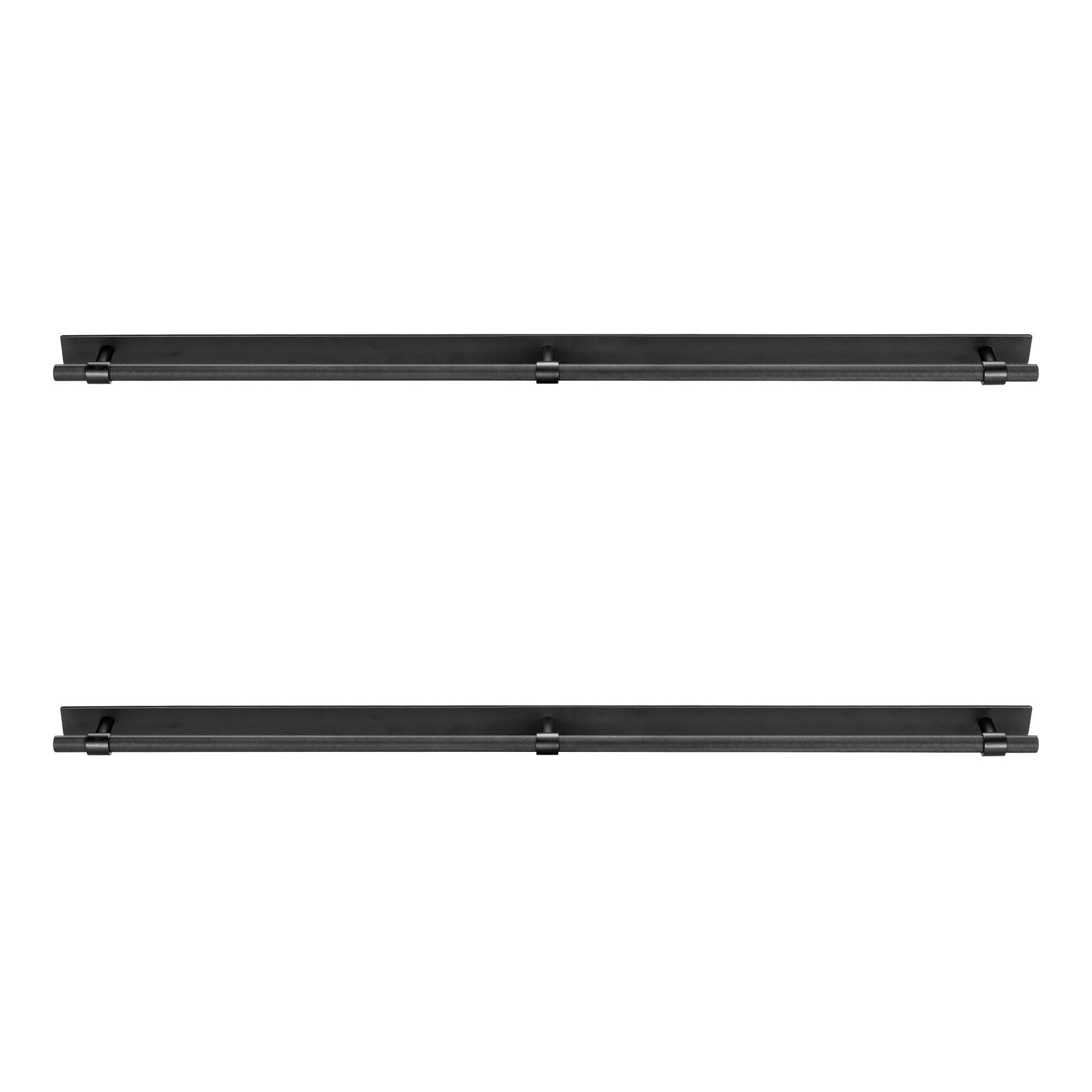GoodHome Anardana Matt Black Kitchen cabinets Straight Pull Handle (L)70.5cm (D)2mm