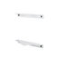 GoodHome Andali Chrome effect Kitchen cabinets Handle (L)14.7cm, Pack of 2