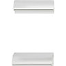 GoodHome Andali Chrome effect Kitchen cabinets Handle (L)4.7cm, Pack of 2