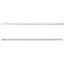 GoodHome Andali Chrome effect Kitchen cabinets Handle (L)49.7cm, Pack of 2