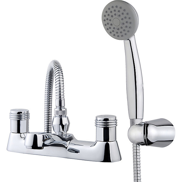 Goodhome Annagh Bath Shower Mixer Tap, Shower Head For Bathtub B Q