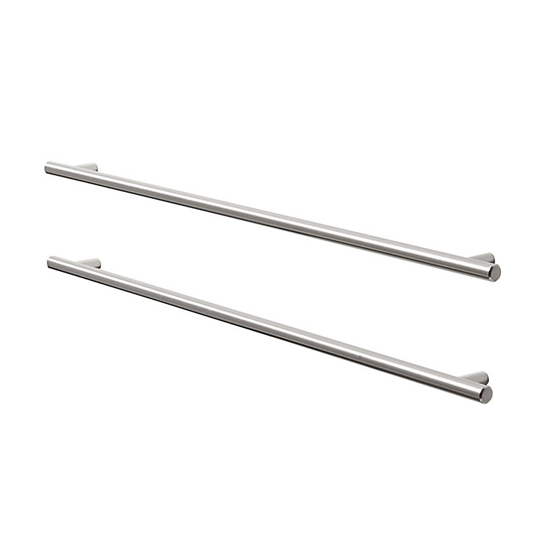 497mm, 4 x Good Home Brushed nickel Straight Cupboard handle 2 Packs of 2 L 