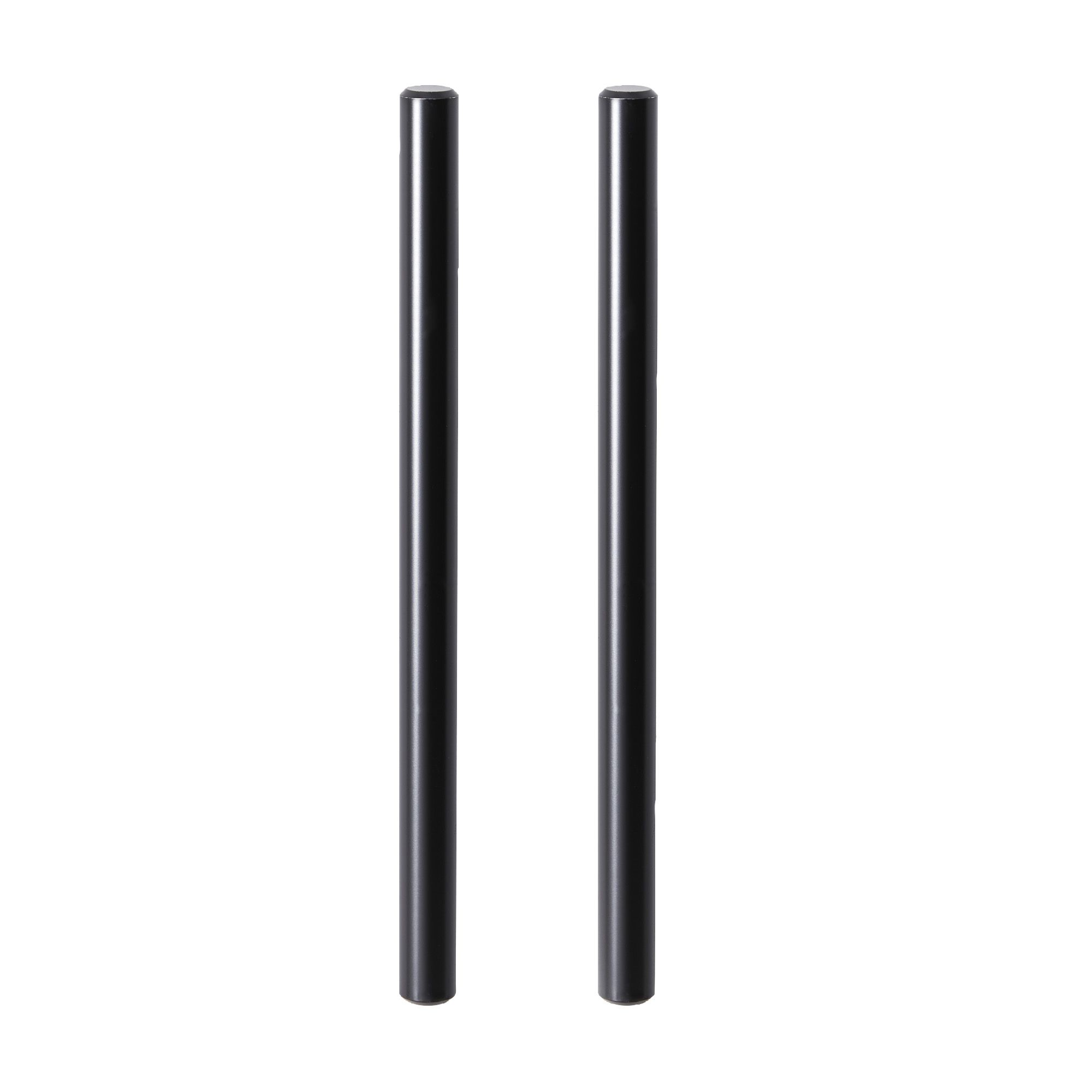 GoodHome Annatto Matt Black Kitchen cabinets Bar Handle (L)18.8cm (D)32mm, Pack of 2
