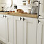 GoodHome Annatto Matt Black Kitchen cabinets Pull handle (L)5cm, Pack of 2