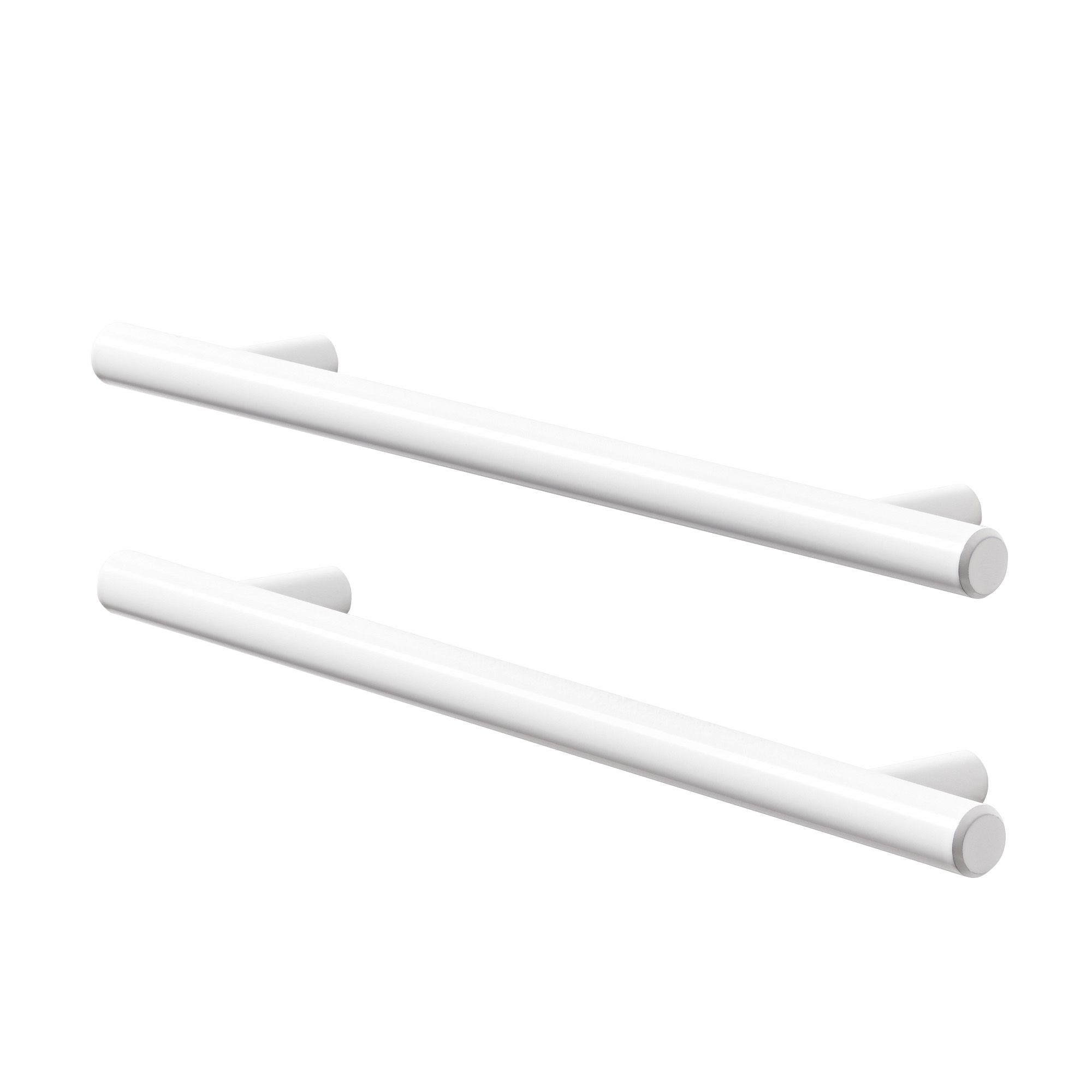 GoodHome Annatto Matt White Kitchen Cabinet Handle (L)22cm, Pack of 2 ...