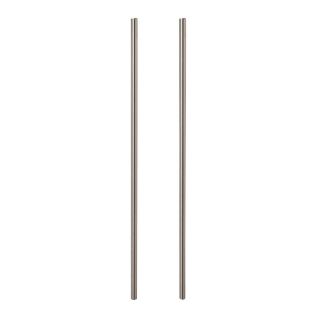 GoodHome Annatto Nickel effect Kitchen cabinets Bar Pull Handle, (L)510mm x (D)32mm, Pack of 2