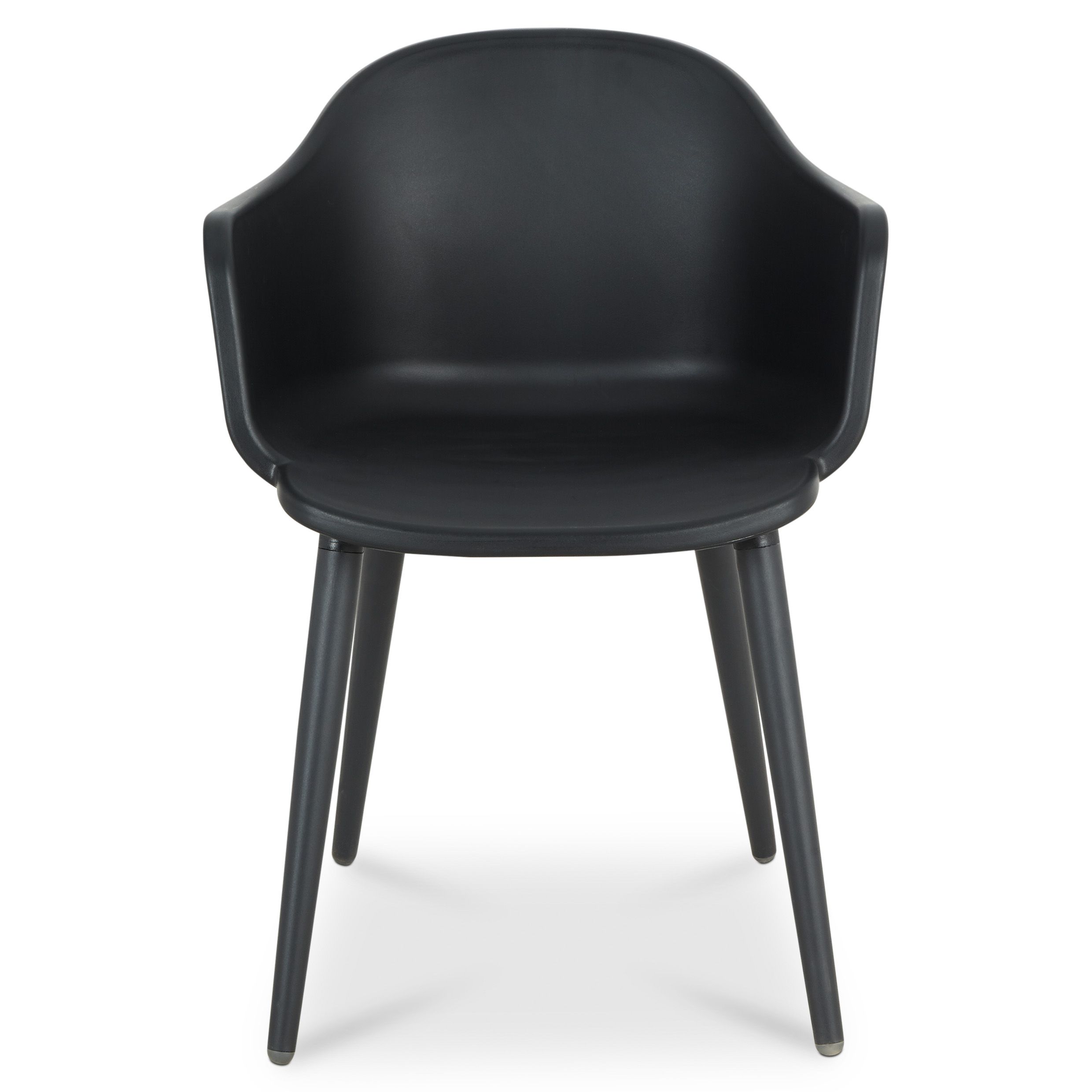 GoodHome Annecy Black Plastic Chair