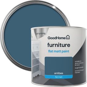 GoodHome Antibes Flat matt Furniture paint, 500ml