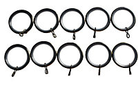 GoodHome Antiki Antique brass effect Curtain ring (Dia)28mm, Pack of 10